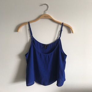 ROYAL BLUE FLOWY TANK